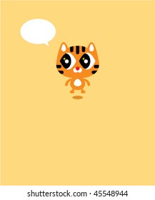 little cute kitten message