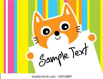 little cute kitten message