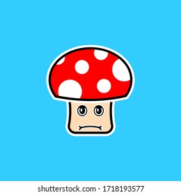 The Little Cute Mushroom Illustration