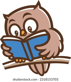 Little Cute Owl Reading Book