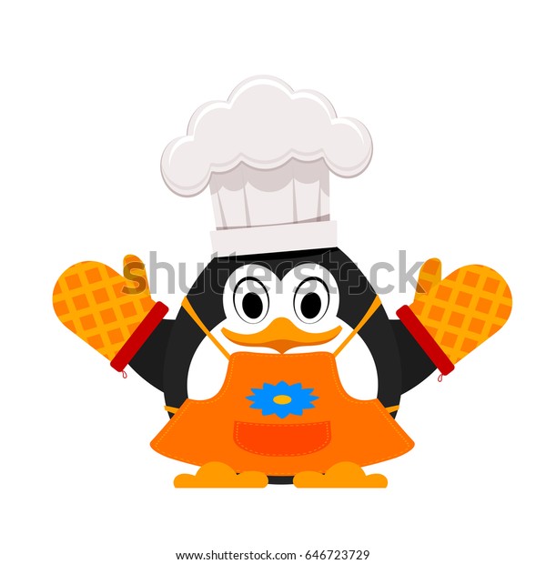 Little Cute Penguin Cook Abstract Cartoon Stock Vector (Royalty Free ...