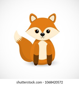 
little cute red fox