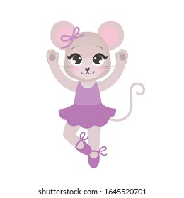 Little Dancing Mouse Ballerina purple costume
