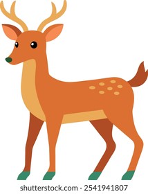 Little Deer vector art illustration eps