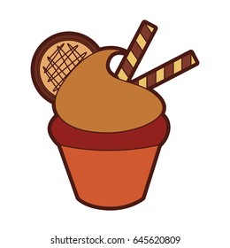 little delicious creamy cupcake