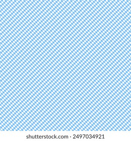 Little Diagonal Diamond Pattern Oktoberfest Seamless Light Blue And White