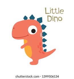 Little Dino. Cute dinosaur. Vector illustration.
