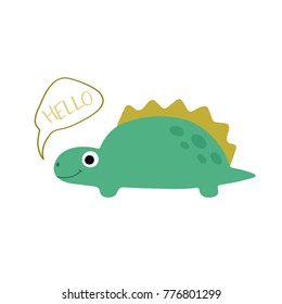 Little dinosaur. Vector illustration