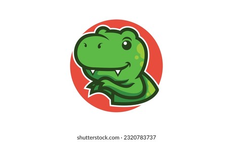 LITTLE DINOSOUR LOGO vector design template