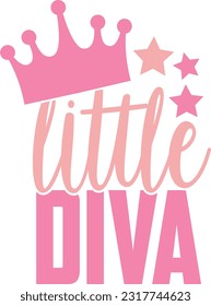 Little Diva Baby Cute Design