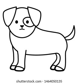 little dog adorable mascot character