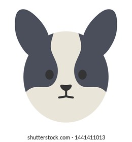 little dog adorable mascot head character