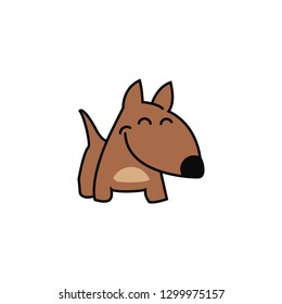 Little Dog Logo Vector