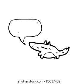 little dog with speech bubble
