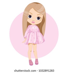 Little doll in a dress