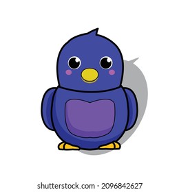 little dove vector, vector for making stickers, cute and adorable little bird