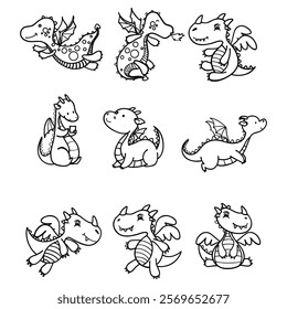 little dragon icon little dragon symbol Fire sparks bold ideas