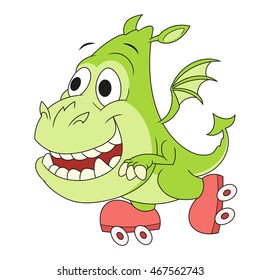 Little dragon on skates 2