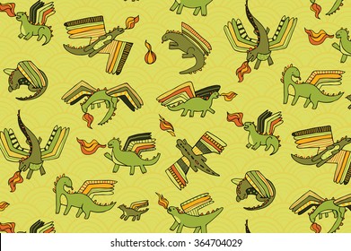 little dragon pattern