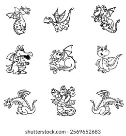 Little Dragon symbol icon, strength in simplicity