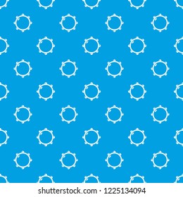 Little drums pattern vector seamless blue repeat for any use