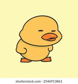 Little Duck 1 Animal Meme Sticker T-shirt Vector Cute Illustration