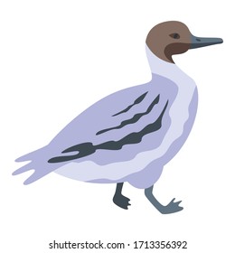 Little duck icon. Isometric of little duck vector icon for web design isolated on white background