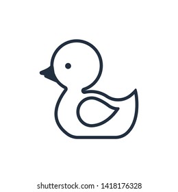 Little duck icon,Vector and Illustration. 