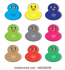 Little Duck Vector Cartoon Stock Vector (Royalty Free) 460338238 ...