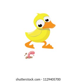 Little Duck and Worm