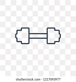 Little Dumbbell vector outline icon isolated on transparent background, high quality linear Little Dumbbell transparency concept can be used web and mobile