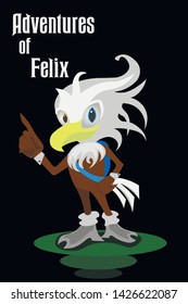 
little eagles for print on clothes or as a character for a cartoon