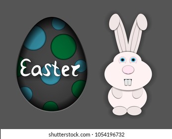 Little Easter Bunny and egg