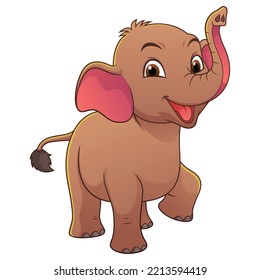 Little Elephant Cartoon Animal Illustration