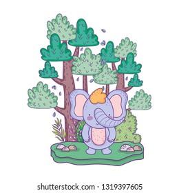 little elephant in the landscape
