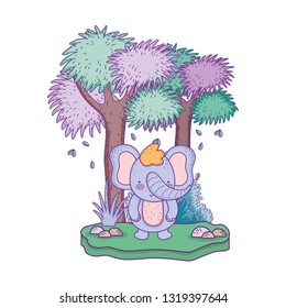 little elephant in the landscape