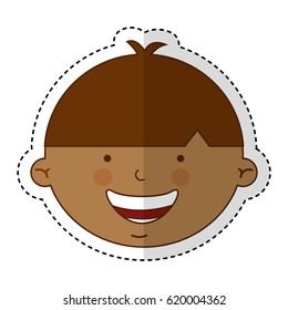 Little ethnic boy character