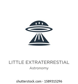 Little extraterrestial icon vector. Trendy flat little extraterrestial icon from astronomy collection isolated on white background. Vector illustration can be used for web and mobile graphic design, 