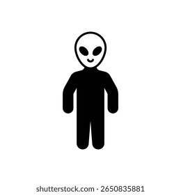 Little Extraterrestrial Alien Fill Icon