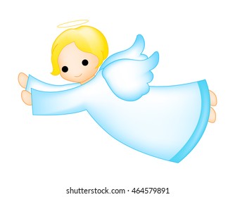 Little fairy / angel clipart isolated on white