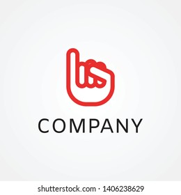 Little finger hand promise trust logo template