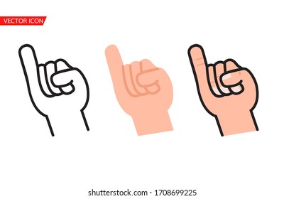 little finger line  promise sign vector