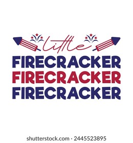 Little firecracker, freedom, 4th july, firecracker, american vector