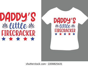 Daddy’s little firecracker svg design