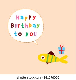 little fish birthday wishes