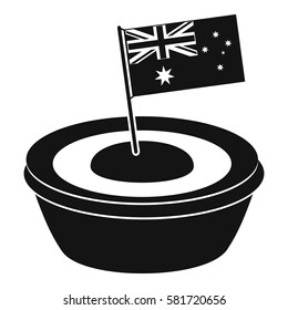 Little flag icon. Simple illustration of little flag vector icon for web