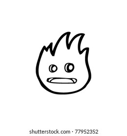 little flame cartoon