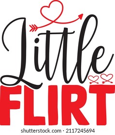 little flirt svg deisgn vector file