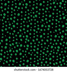 Little Floral Seamless Pattern with Cute Daisy Flowers. Elegant template for fashion prints. Pretty Texture in Liberty Style for Linen, Textile, Chintz. Vector Spring Rapport.