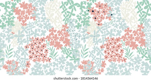 A little floral Seamless pattern. Ditsy pattern. A pattern for textille and fashion print. 